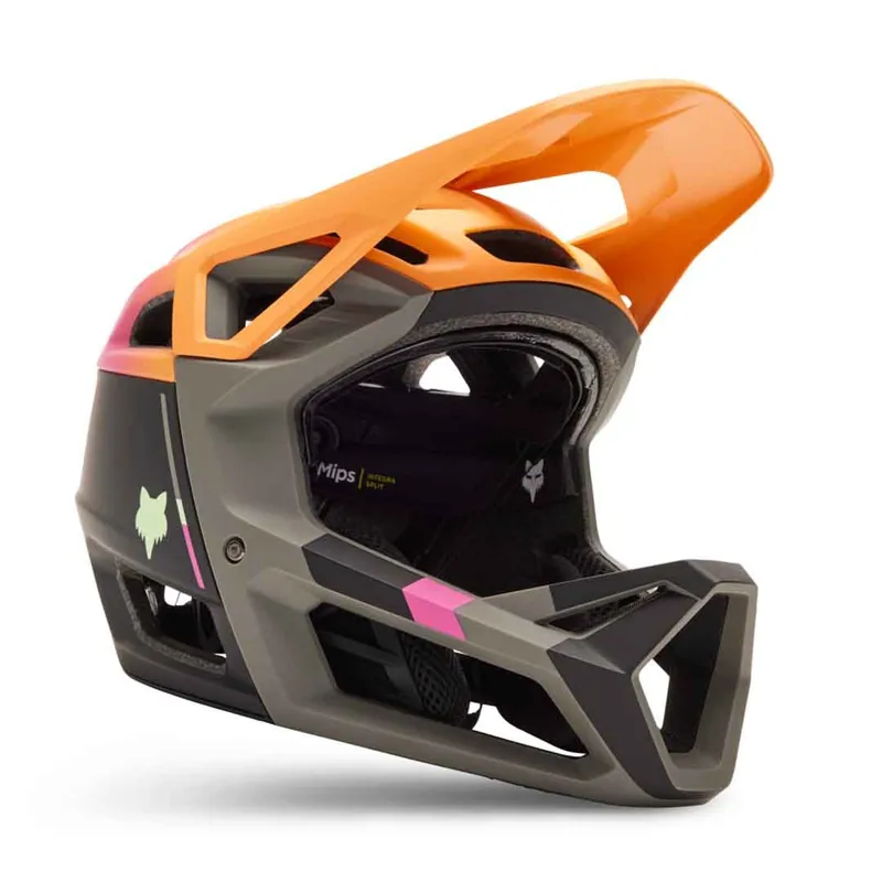Fox Proframe RS Full Face Mountain Bike Helmet in Clyzo Orange